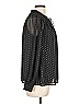 Old Navy Polka Dots Black Long Sleeve Blouse Size L - photo 4