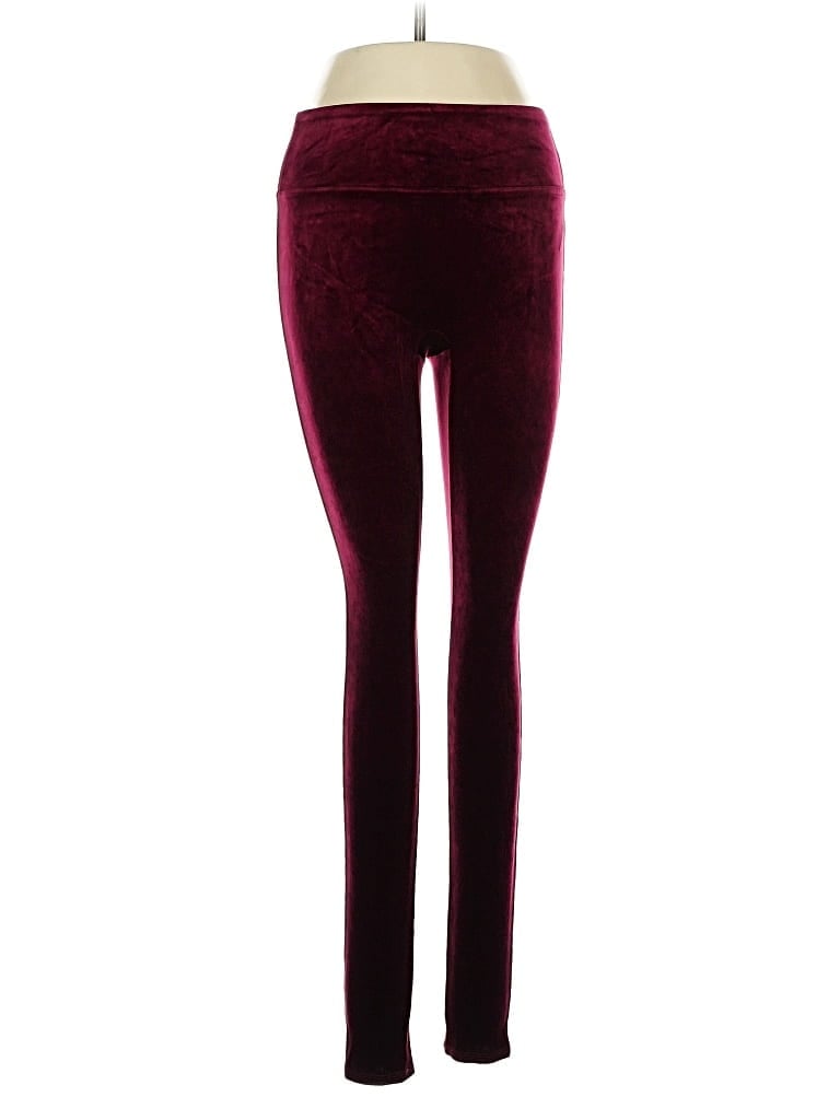 Pre-owned Spanx Casual Pants In Burgundy