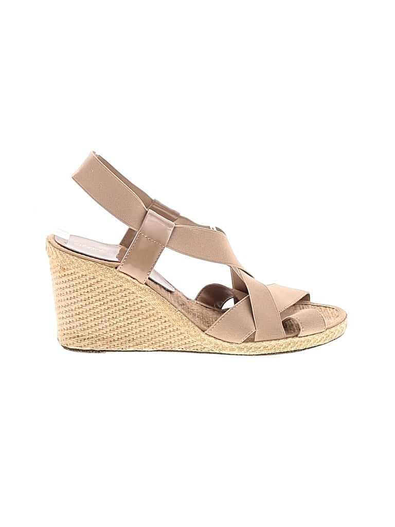 Pre-owned Andre Assous Wedges In Brown