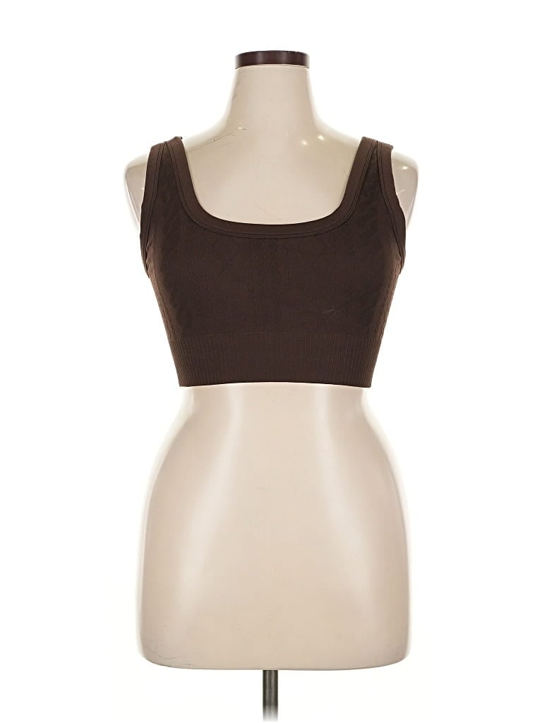 Pre-owned Joylab Tank Top Brown Strapless Neckline Tops