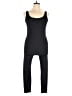 Isabel Solid Black Jumpsuit Size L - photo 1