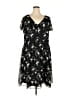 City Chic 100% Polyester Print Black Casual Dress Size 20 - photo 1