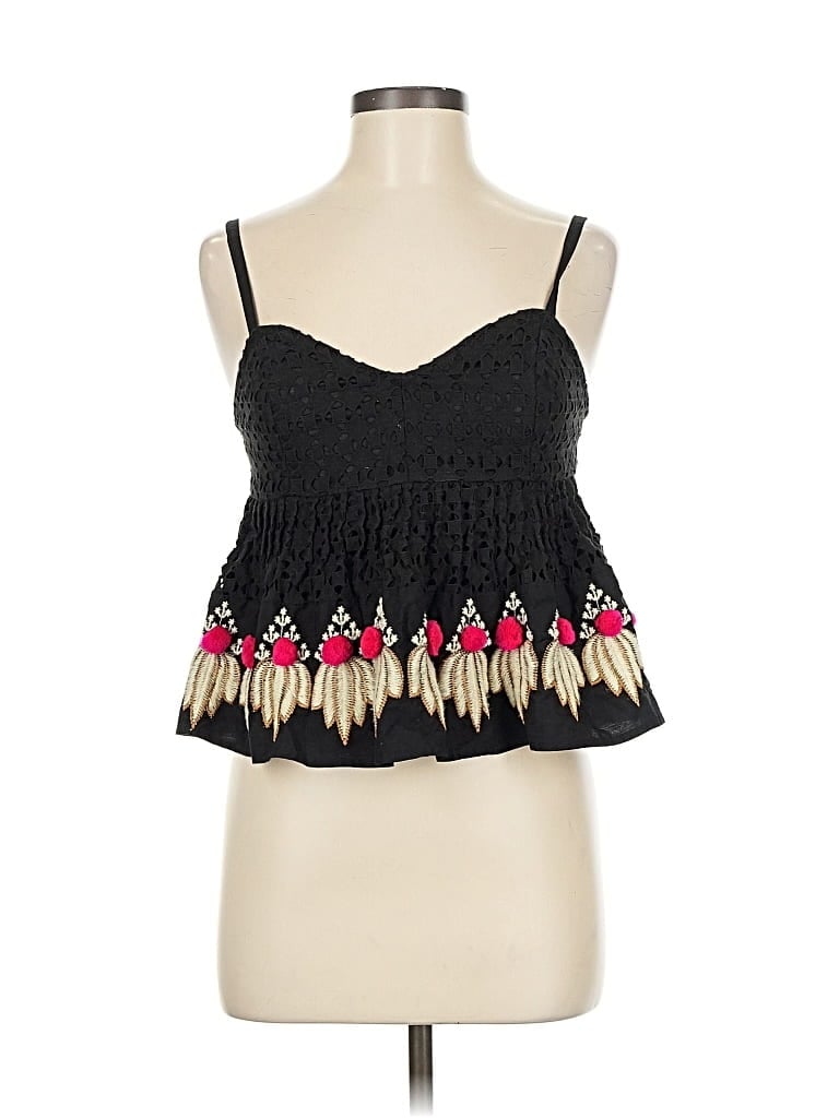 Pre-owned Leifsdottir Sleeveless Top Black Sweetheart Neckline Tops