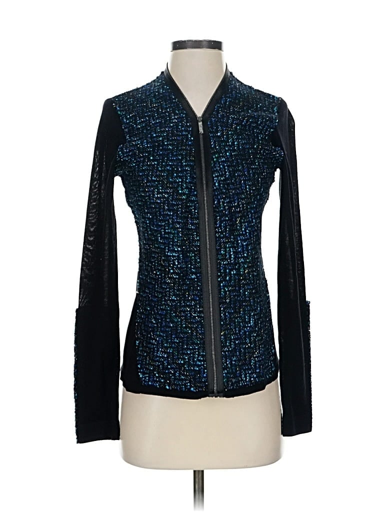 Pre-owned Elie Tahari Cardigan Sweater In Black