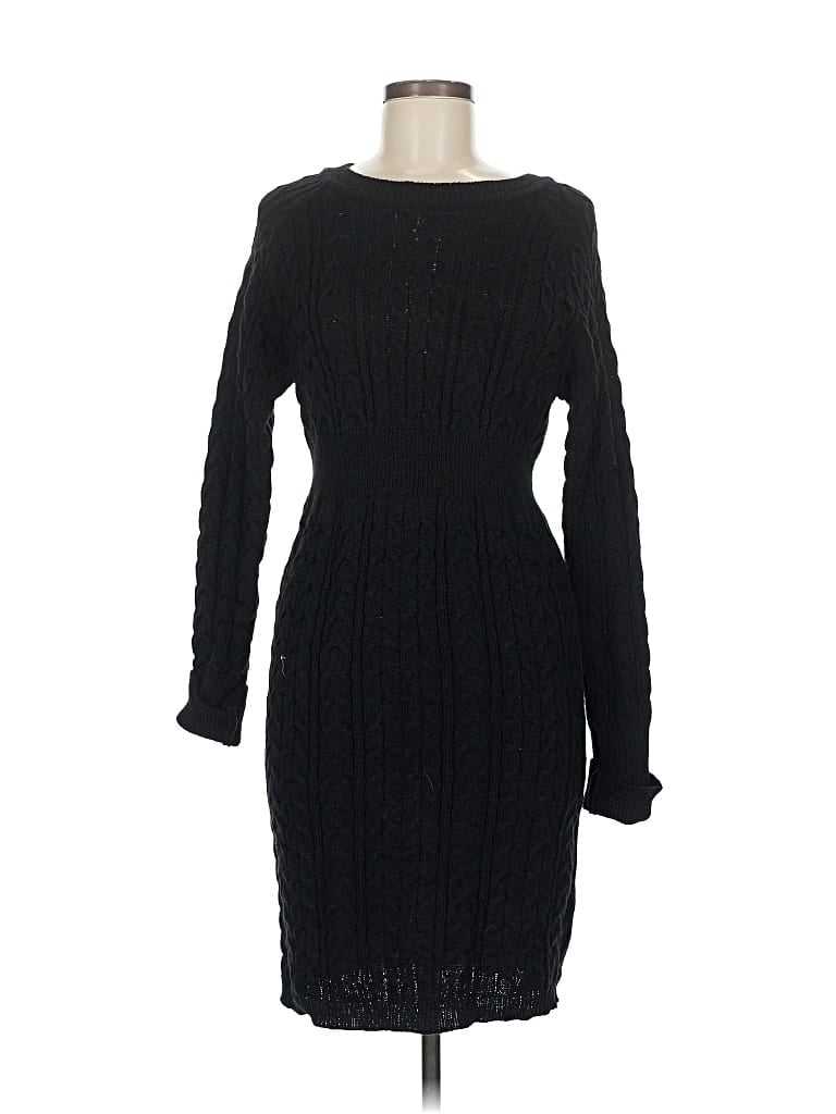 Pre-owned Shein Casual Dress In Black