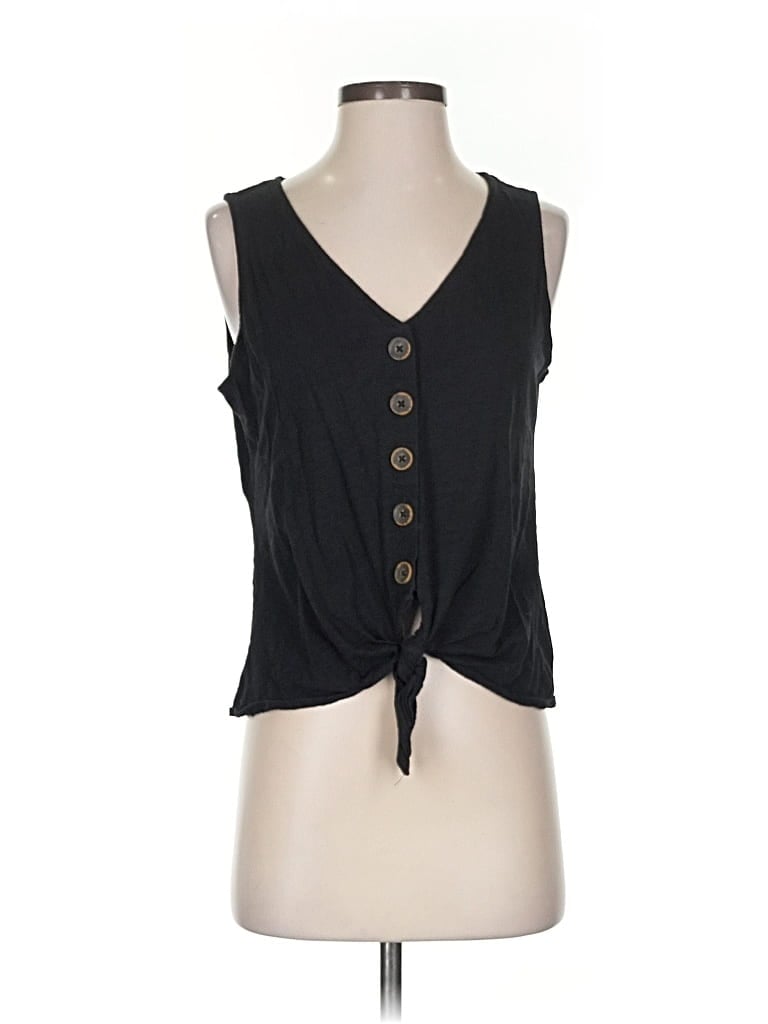 Pre-owned Sanctuary Sleeveless Blouse In Black