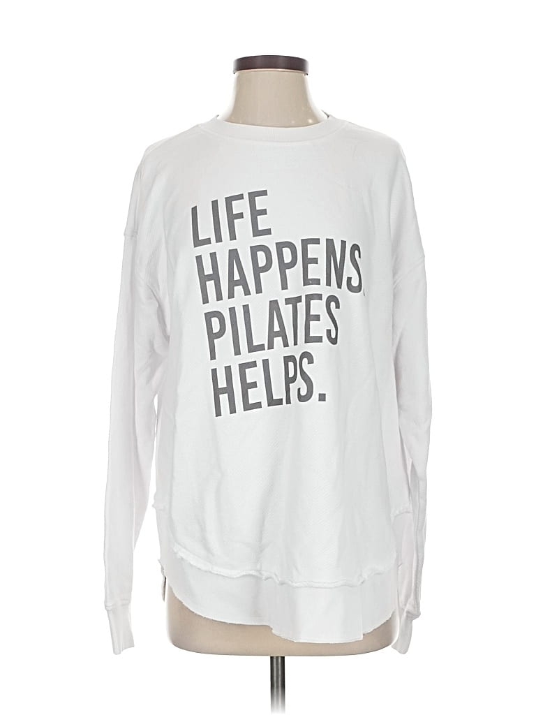 Pre-owned Assorted Brands Sweatshirt In White