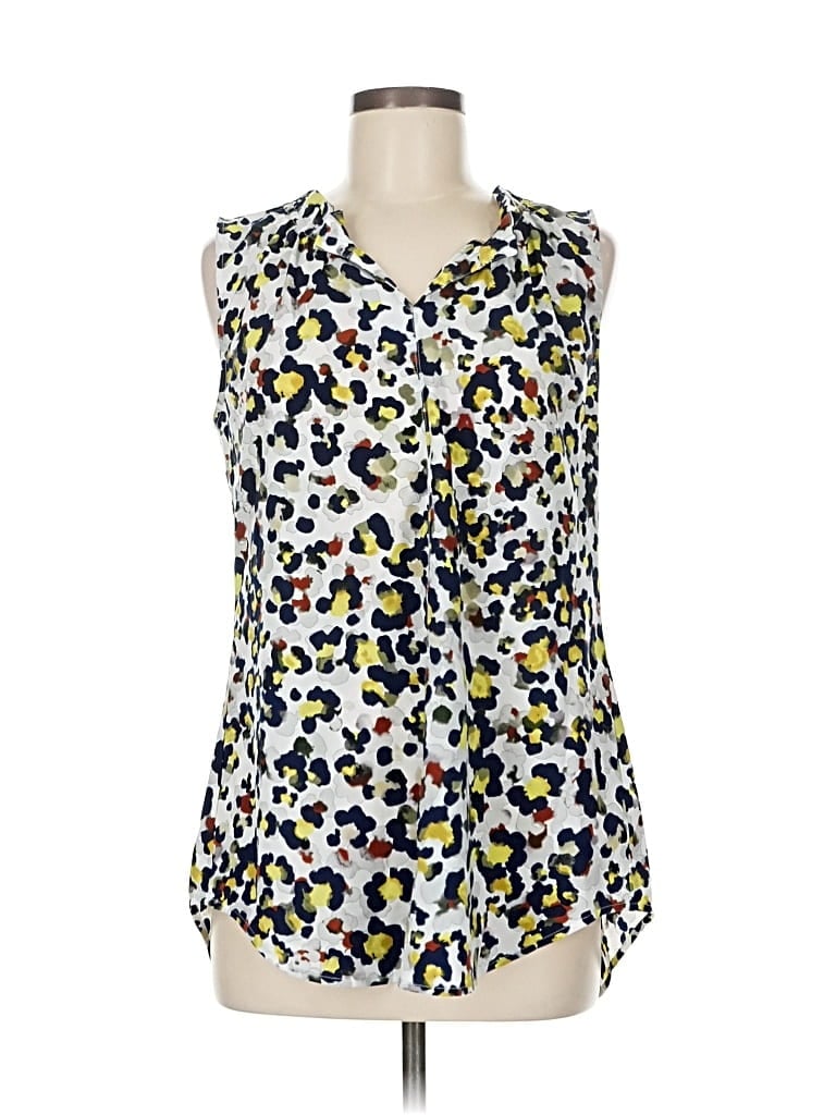 CABI Pre-owned Sleeveless Blouse In Yellow