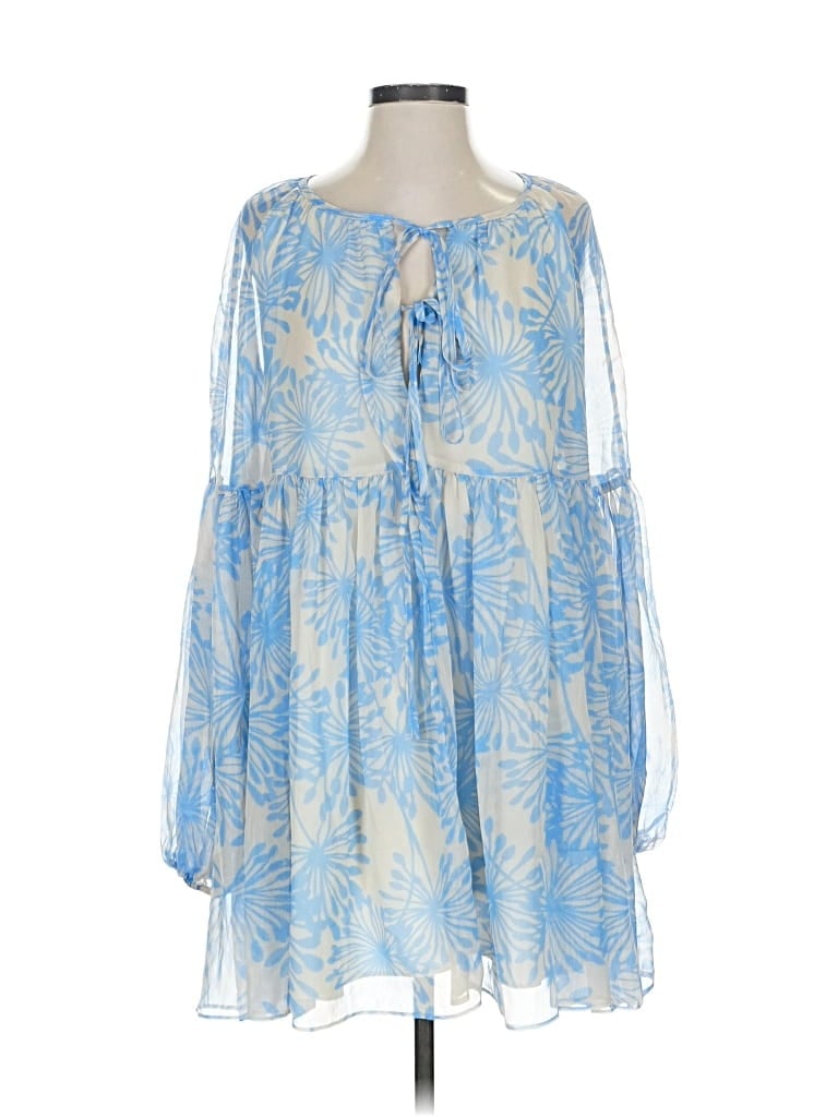 Pre-owned Amanda Uprichard 3/4 Sleeve Blouse In Blue