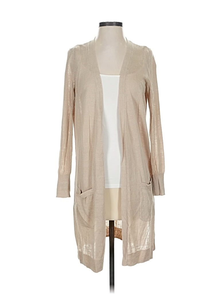 Pre-owned Halogen Cardigan Sweater In Brown