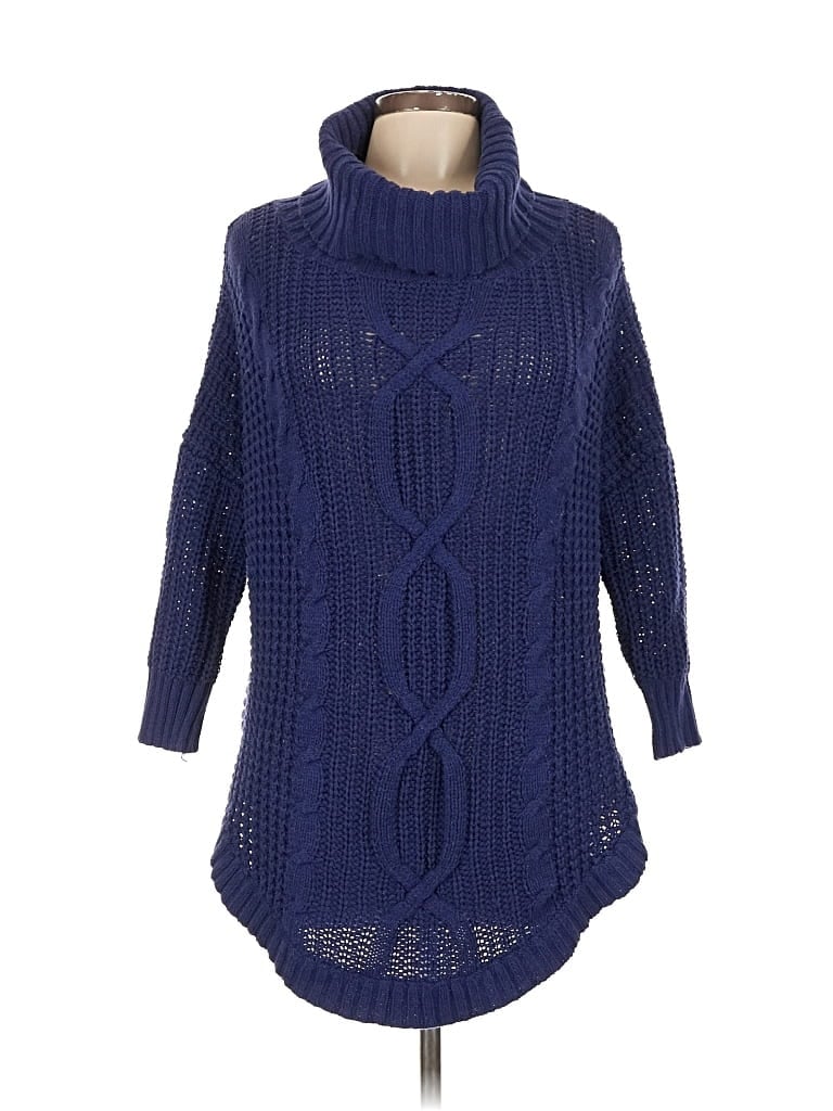 Pre-owned Express Pullover Sweater In Blue