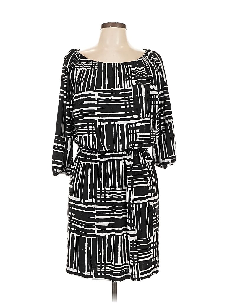 Pre-owned Ab Studio Casual Dress In Black