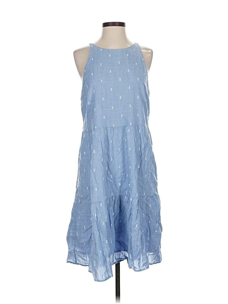 Pre-owned Ann Taylor Loft Casual Dress In Blue