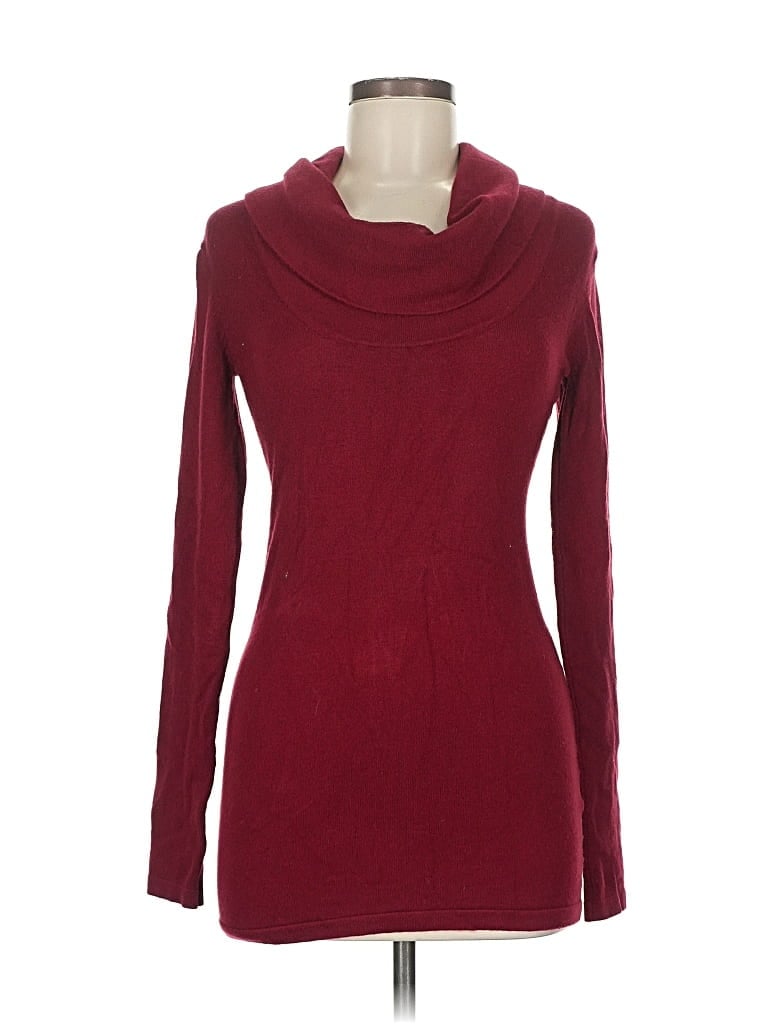 Pre-owned Prettyguide Turtleneck Sweater In Burgundy