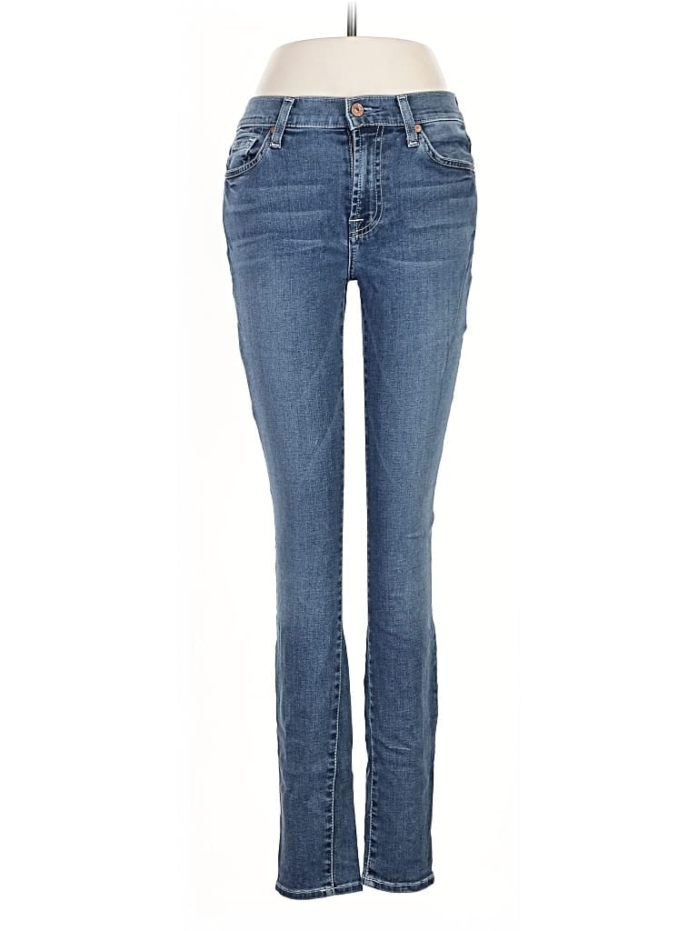 Pre-owned 7 For All Mankind Jeans In Blue