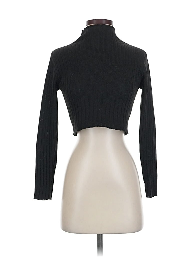 Pre-owned Zaful Turtleneck Sweater In Black