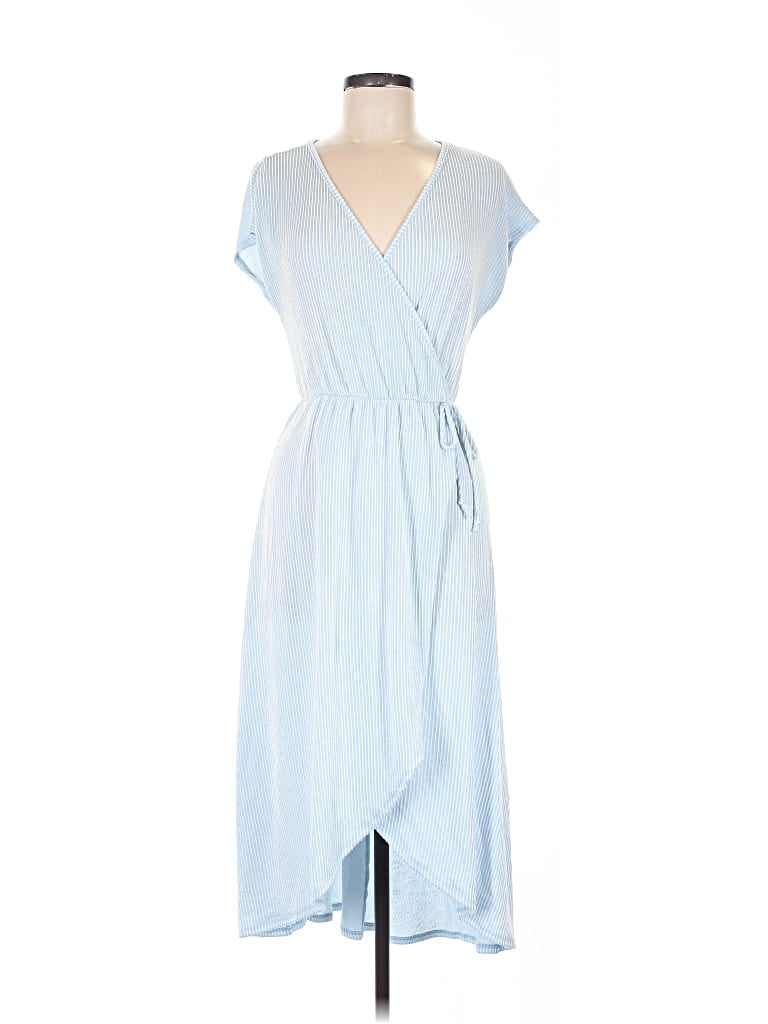 Pre-owned Caution To The Wind Casual Dress In Blue
