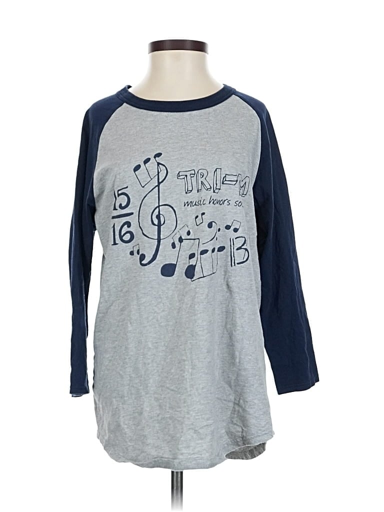 Pre-owned Sport-tek 3/4 Sleeve T-shirt In Blue