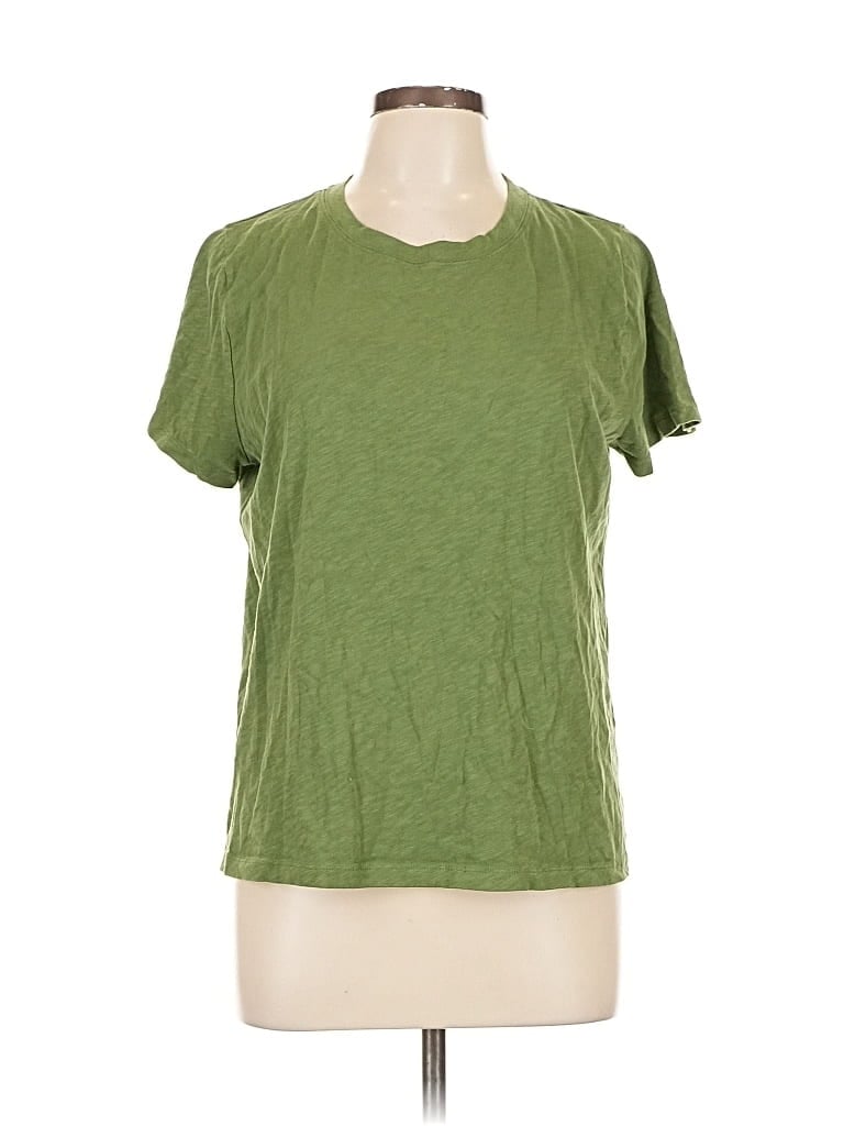 Pre-owned J.crew Factory Store Short Sleeve T-shirt In Green