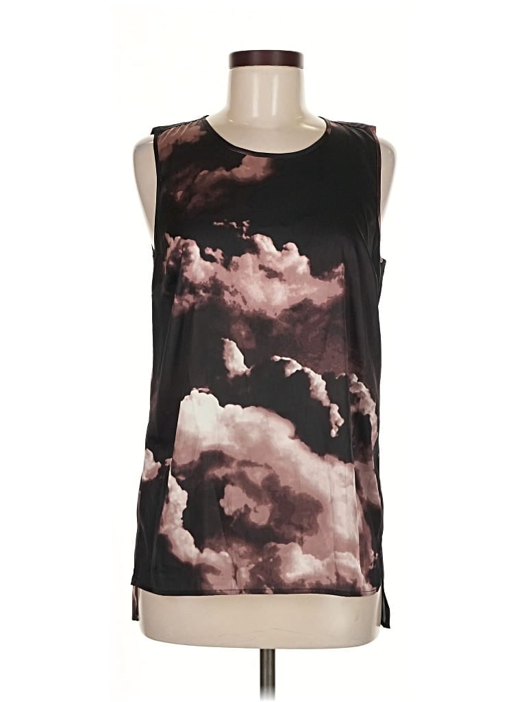 VINCE CAMUTO Pre-owned Sleeveless Top Black Scoop Neck Tops