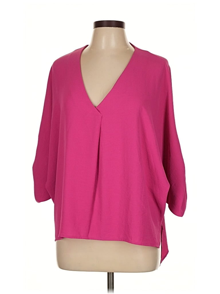 WILLOW DRIVE Pre-owned 3/4 Sleeve Blouse In Pink