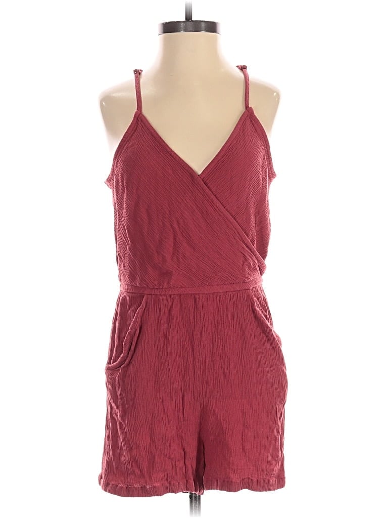 MARKET & SPRUCE Pre-owned Romper In Burgundy