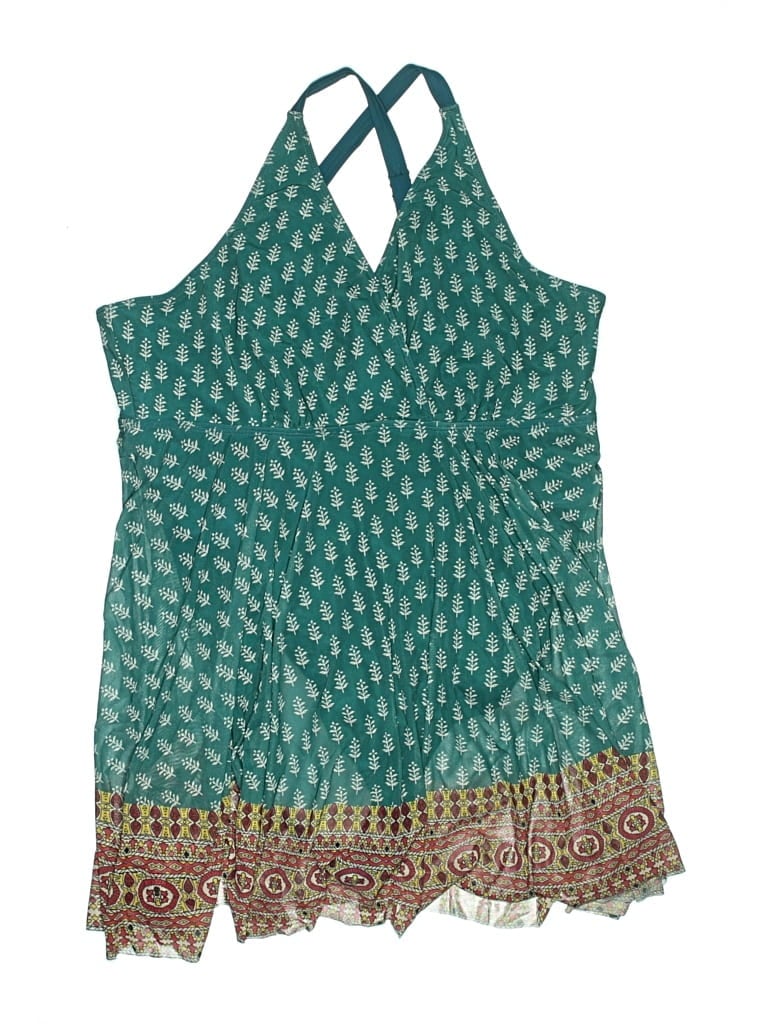Pre-owned Bloomchic Swimsuit Cover Up In Green