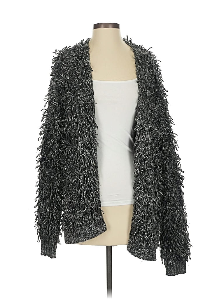 Pre-owned Abercrombie & Fitch Cardigan Sweater In Gray