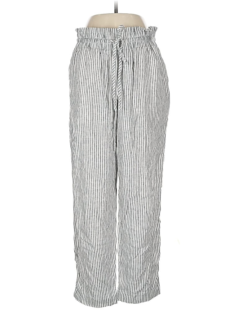 A NEW DAY Pre-owned Linen Pants In Silver