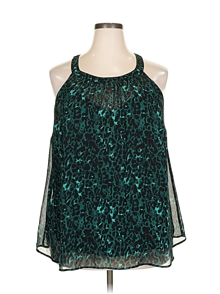 Pre-owned Torrid Sleeveless Blouse In Blue