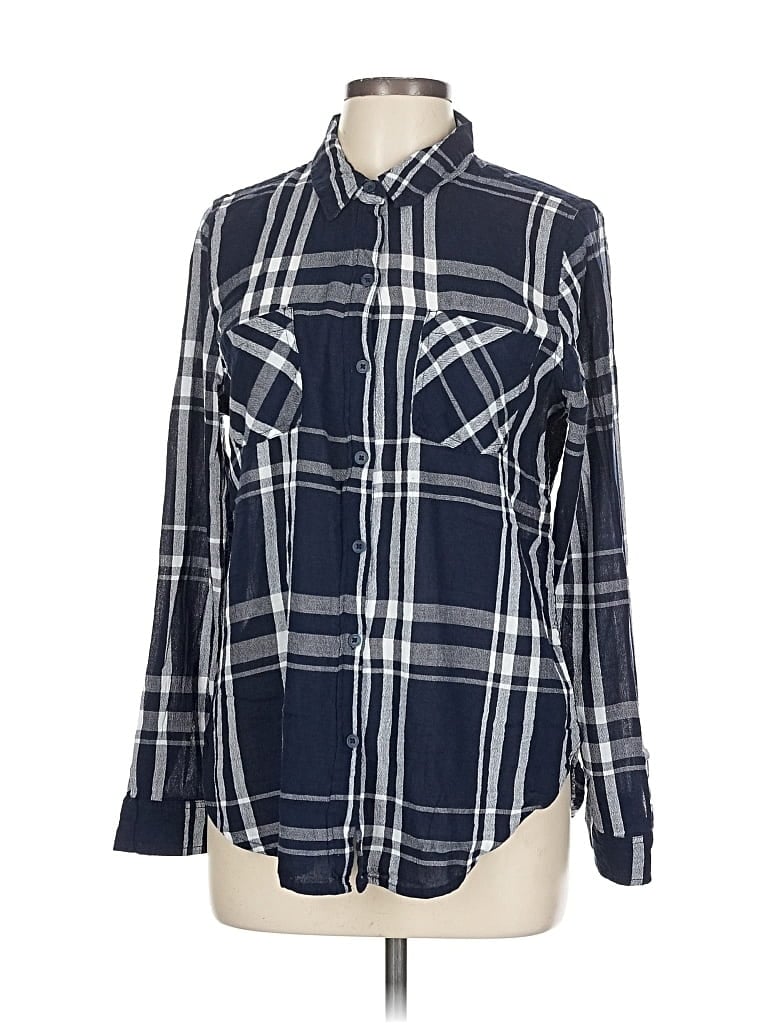 Pre-owned Lucky Brand Long Sleeve Button Down Shirt In Blue