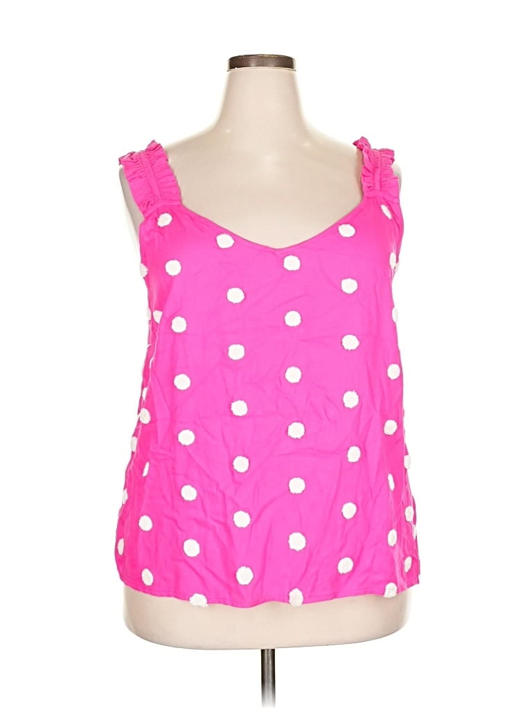 Peach Sleeveless Blouse In Pink