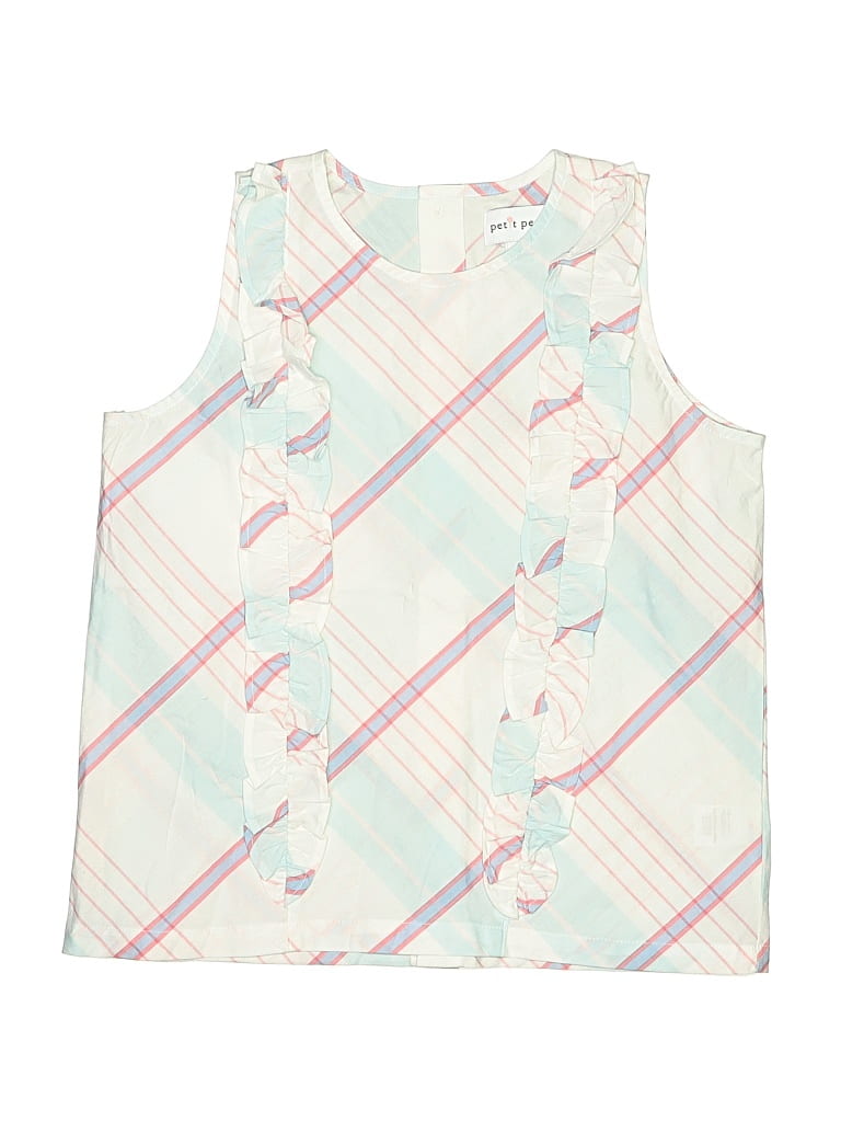 PETIT PEONY Pre-owned Kids' Sleeveless Blouse In White