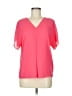 MICHAEL Michael Kors 100% Polyester Pink Short Sleeve Blouse Size M - photo 1