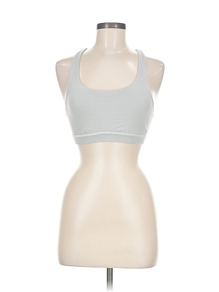 Pre-owned Lululemon Athletica Tank Top Silver Halter Neckline Tops