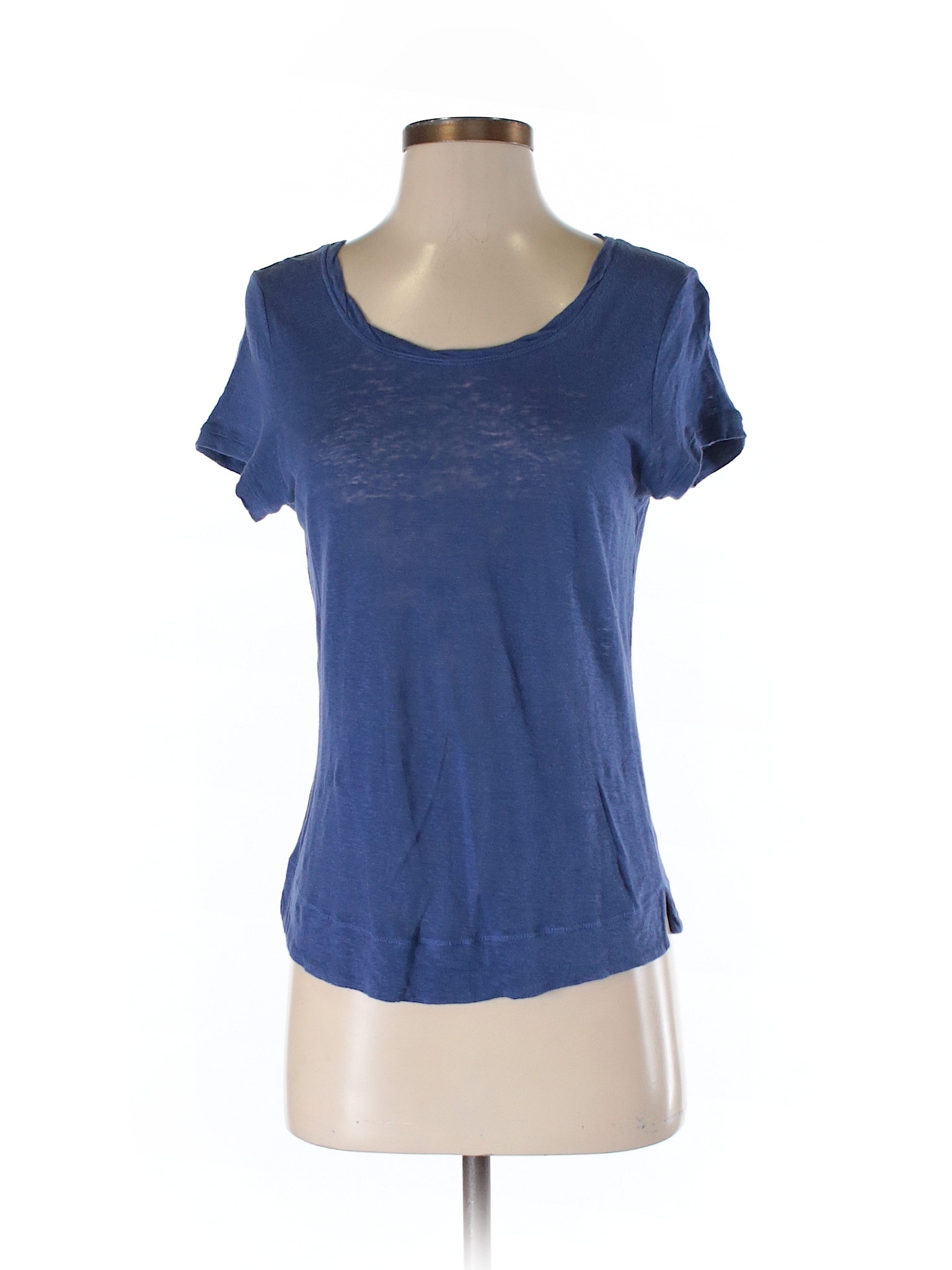 Wrap Solid Blue Short Sleeve T-Shirt Size 10 (UK) - 76% off | thredUP