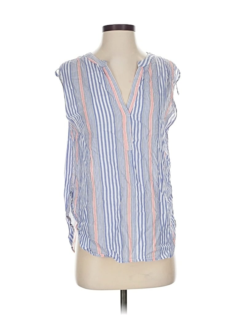 Pre-owned Gap Body Sleeveless Blouse In Blue