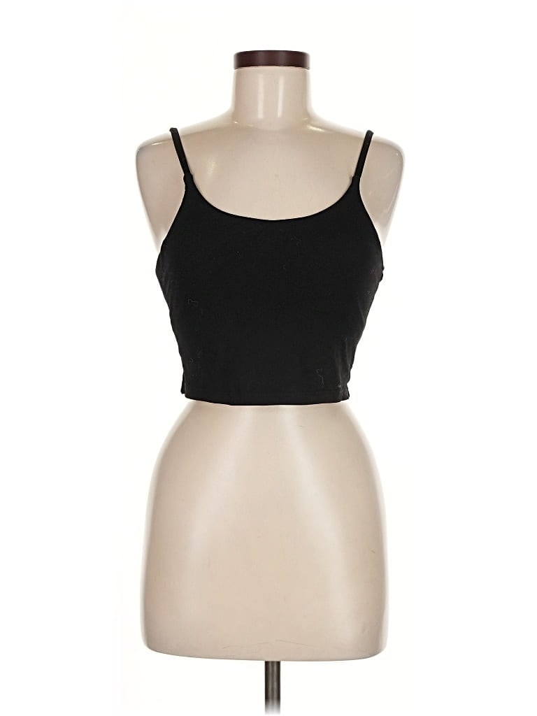 Pre-owned Unbranded Tank Top Black Strapless Neckline Tops