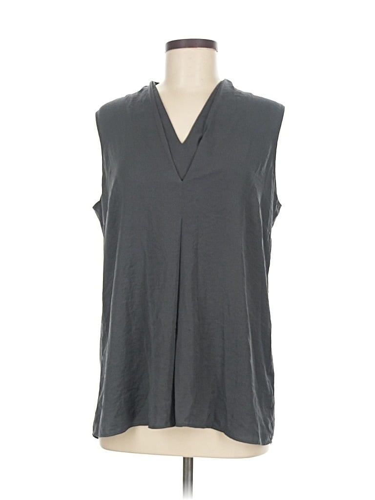 Pre-owned Cabi Sleeveless Blouse In Gray