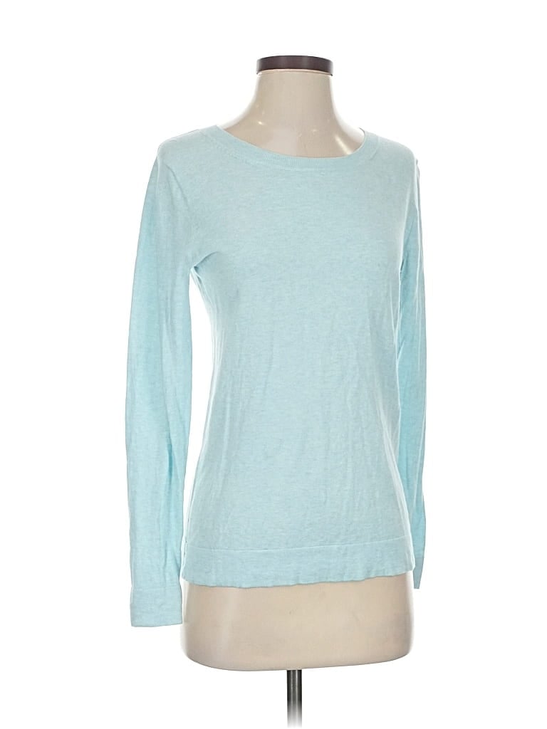 Pre-owned J.crew Factory Store Pullover Sweater In Blue