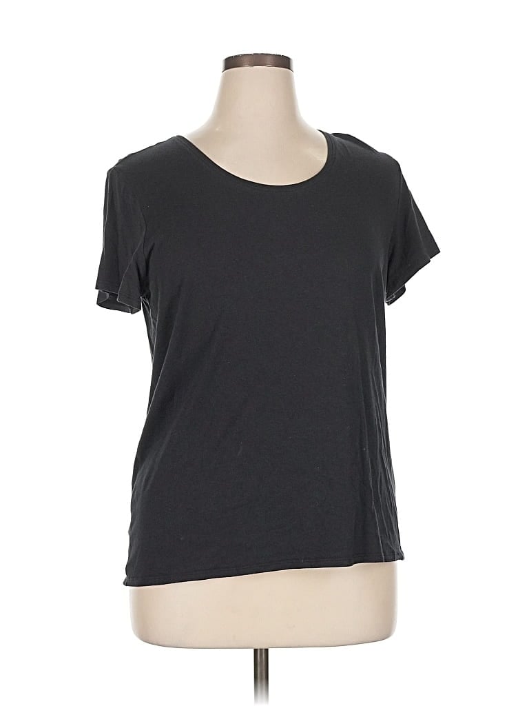 Pre-owned Garnet Hill Short Sleeve T-shirt In Gray