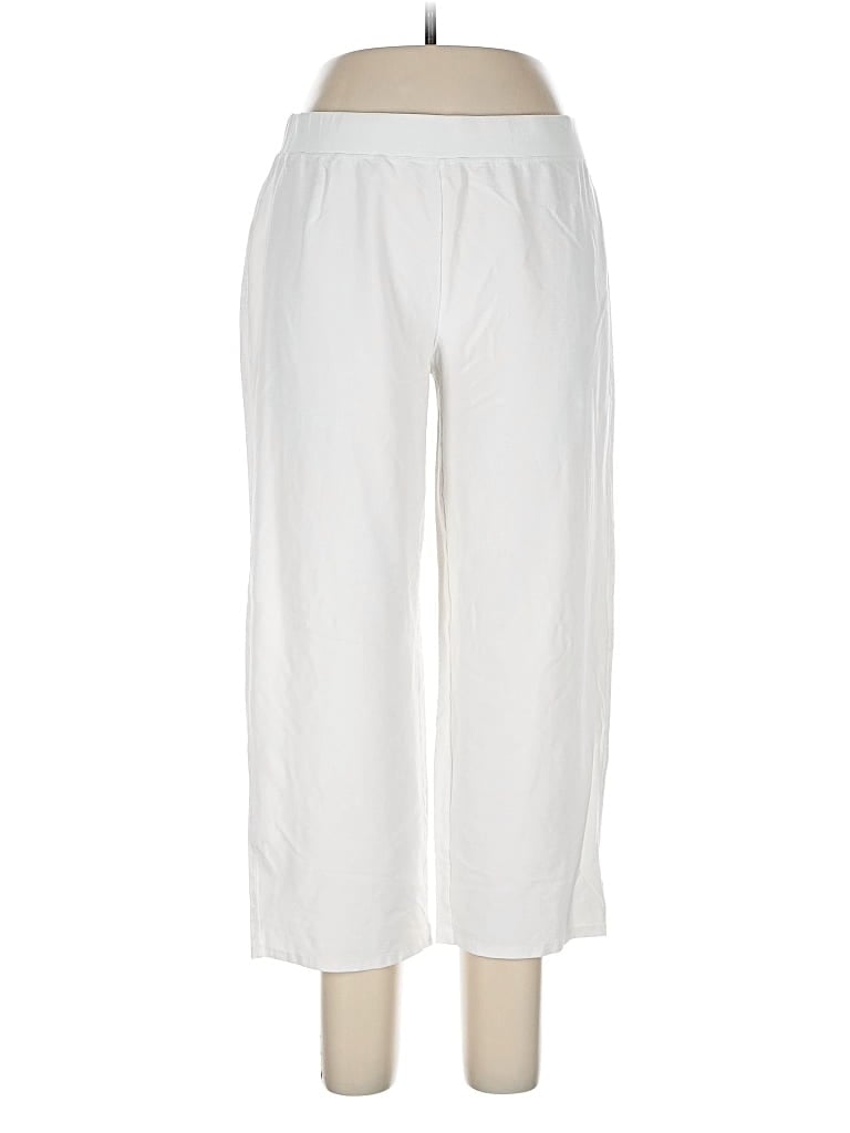 Pre-owned Eileen Fisher Casual Pants In White