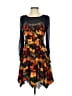Lily 100% Polyester Print Black Blue Cocktail Dress Size XXS - photo 1