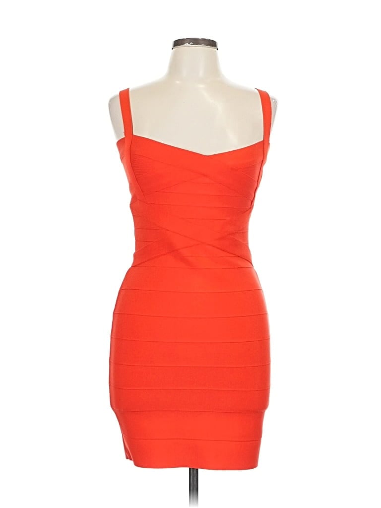 Pre-owned Unbranded Cocktail Dress In Orange