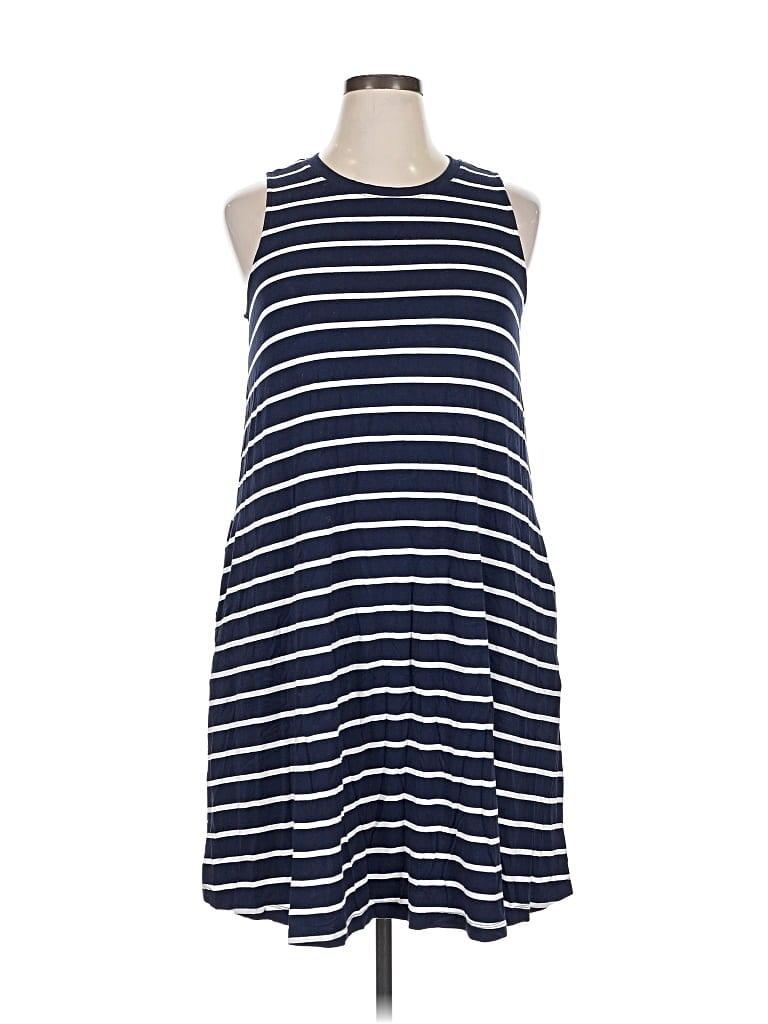 Pre-owned Time And Tru Casual Dress In Blue