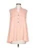 Alfani Pink Sleeveless Button-Down Shirt Size 10 - photo 1