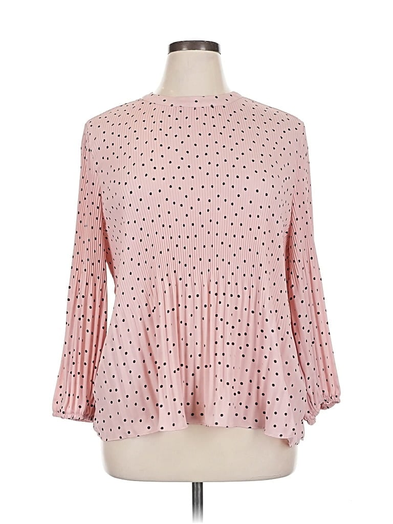 Pre-owned Adrianna Papell 3/4 Sleeve Blouse In Pink