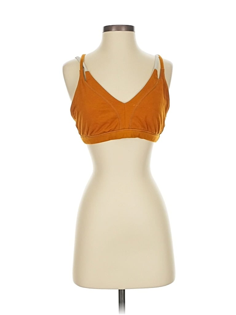 Pre-owned Lululemon Athletica Sports Bra In Orange