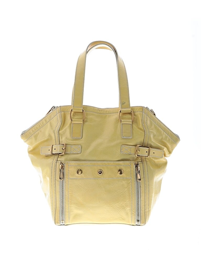 YVES SAINT LAURENT RIVE GAUCHE Pre-owned Leather Shoulder Bag In Yellow