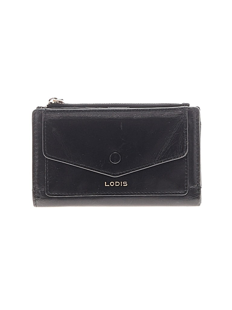 Pre-owned Lodis Leather Wallet In Black